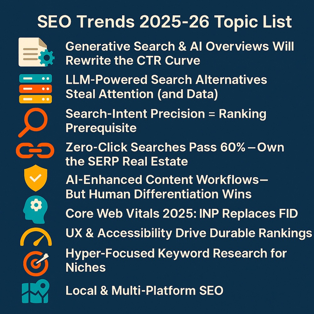 SEO Topics list