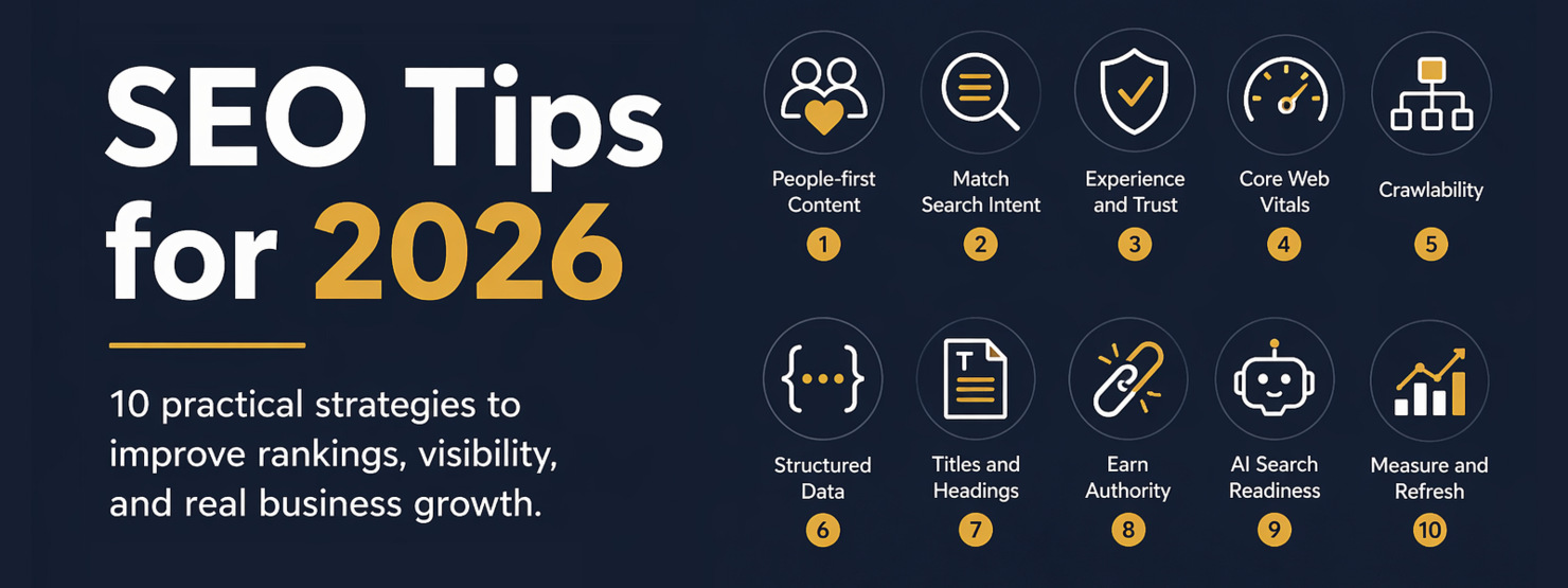 SEO Tips 2026 / Goldeon Agency